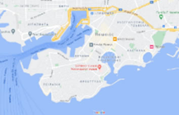 Contemporary Piraeus map